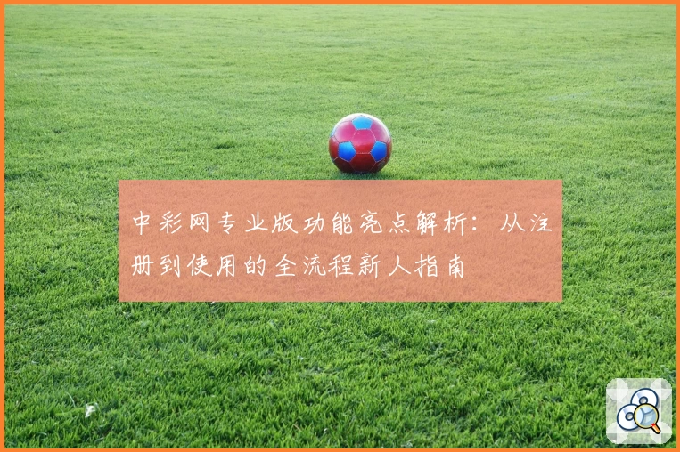 中彩网专业版功能亮点解析:从注册到使用的全流程新人指南